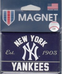 NY YANKEES Est. 1903 WinCraft Magnet MLB 3.5 x 2.5 – New In Package Jeter QTY