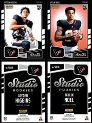 2025 Panini Instant Jayden Higgins/Jaylin Noel STUDIO ROOKIES 1/367 SP Texans RC