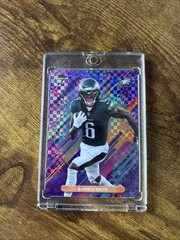 2025 Topps Finest DeVonta Smith Purple x-fractor /75 RARE Eagles #266