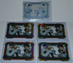 lot x5 2015 Bowman Draft #TDC-3 Brendan Rodgers Kyle Freeland 1/1 /5 /25 /50