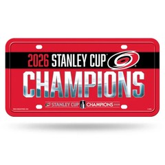 Carolina Hurricanes 2026 NHL Stanley Cup Champions METAL License Plate