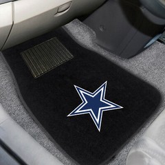 4PC NFL Dallas Cowboys Car Truck Black All Weather Carpet Floor Mats Set