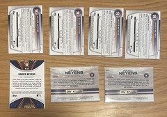 LOT (7) 2025 Bowman Draft XAVIER NEYENS 1st Chrome #BDC-2 + 3 Inserts – Astros