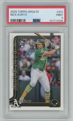 2025 Topps Update Nick Kurtz RC PSA 9 Oakland Athletics #US201