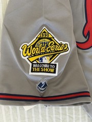 NWT Greg Maddux Atlanta Braves 1995 World Series Grey Jersey Men’s