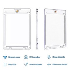 1-100x 100pt Slim Magnetic Trading Card Holder One-Touch Hard Case UV Protection