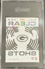 2021 Panini Illusions – Clear Shots Brett Favre #CS-11 Light Blue /299 SGC 8.5
