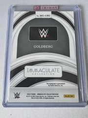 GOLDBERG 2022 IMMACULATE WWE MARKS OF GREATNESS AUTOGRAPH AUTO /75