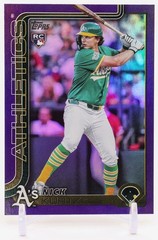 2025 Topps Update Series – Nick Kurtz – #US201 – Purple Refractor /250 – RC A’s