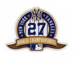New York Yankees 27 Championships Patch – World Series Legacy – Iron-On Badge