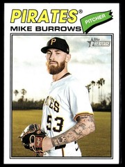 2026 Topps Heritage 96 Mike Burrows Pittsburgh Pirates Short Print SP