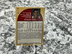 1990-91 NBA Hoops Stacey King Signed Rookie Card #66 Autographed Chicago Bulls