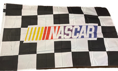 NASCAR SINGLE SIDED 3 by 5 FLAG ! FAST SHIPPING ! IRREGULAR !