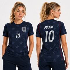 2026 Cup Red White Blue Patriotic US Soccer Customized Name Number Football Fans
