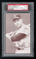 1947-66 Exhibit Mickey Mantle 1st Name White PSA 9 From Cello Pack – Full Sized