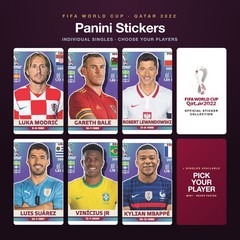 2022 Panini FIFA World Cup Sticker QATAR #POL1-#MAR19 YOU PICK White Border