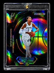 VICTOR WEMBANYAMA BLACK REFRACTOR HOLO NBA SP INSERT Spurs NBA Finals W Case