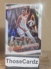 2025 Panini Prizm WNBA White Seismic Prizm #131 Saniya Rivers