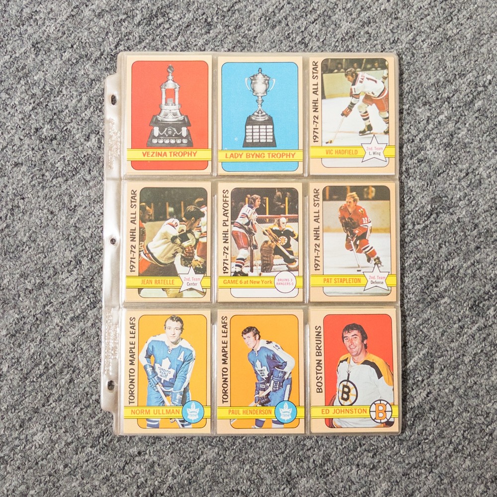 Lot of 54 Hockey Cards – 1972-1973 Topps Collection