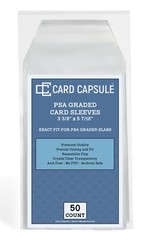 PSA Graded Card Sleeves 50 Count Exact Fit for PSA Slabs Resealable Sleeves Bags