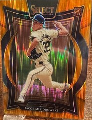 2025 Panini Select – Concourse Jacob Misiorowski #79 – Orange Flash Prizm (RC)