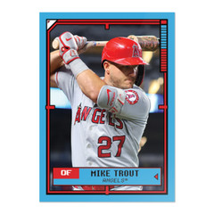 2022 Topps Throwback Thursday MIKE TROUT 1991 Terminator 2 ~ Angels TBT #118