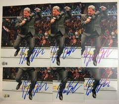 Bruce Buffer Signed 8×10 Photo UFC Octagon Announcer Picture Autograph 360 Time