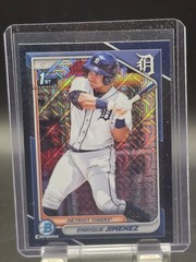 2024 Bowman – Chrome Prospects Enrique Jimenez #BCP-31 Navy Mojo Refractor /175