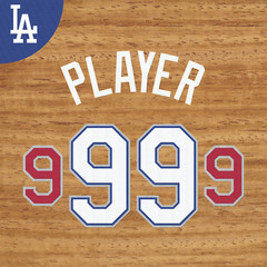 LA DODGERS ALTERNATE JERSEY LETTERING AND NUMBERING KIT (1999-2000)