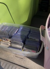Topps MLB Baseball Trading Cards Large Mixed Bulk Lot in Storage Bin/Totes