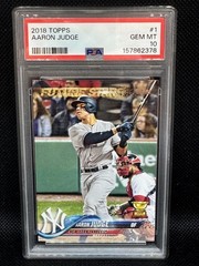 2018 Topps Aaron Judge #1 PSA 10 Gem Mint Rookie Cup Yankees Low Pop