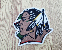 🔥 North Dakota Fighting Sioux Logo Patch 3 1/8″ Tall x 3 1/8″ Wide … 0005