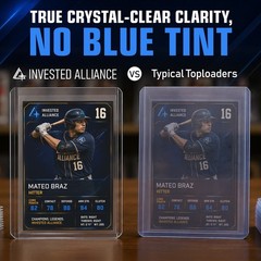 Invested Alliance 3×4 Regular 35PT Toploaders For Standard Cards – Bundle Pack