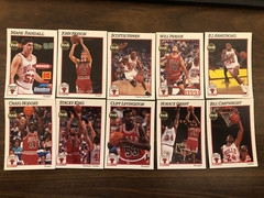 Chicago Bulls 10 Trading NBA Properties, Inc. Cards 1991 Champs Ed Team Night