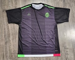 Mexico National Team FMF Soccer Jersey Men’s Black Green Graphic Shirt No Tag