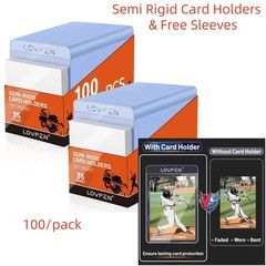 100/500/1000/2000CT PSA Semi Rigid Card Holders & Sleeves For 35pt Trading Cards