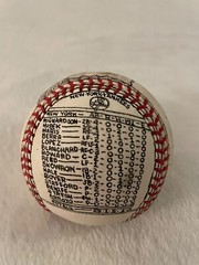 RARE GEORGE SOSNAK ROGER MARIS 61 HOMERUN UNFINISHED BASEBALL !
