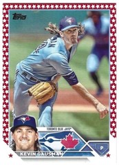 2023 Topps Independence Day #153 Kevin Gausman #30/76 – Toronto Blue Jays