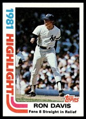 1982 Topps Baseball Card #s 1-250 NMMT You Pick + Free Shipping!