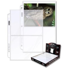 10 pks of 100 (1000) BCW 5″ x 7″ Photograph/Card 2-Pocket TopLoad Pro Binder Pgs
