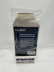 (1) Pro Safe Perfect Fit Beckett | SGC Graded Slabs Sleeves 50ct Free Shipping!