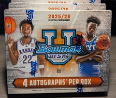 2025-26 Bowman University Best Basketball – Hobby Box 4 Autos, Future NBA Stars!