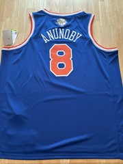 OG Anunoby New York Knicks 2026 Finals Blue Home Jersey Size XL