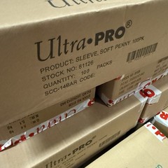 Sealed Case 100 Packs – Ultra PRO 2.5″ x 3.5″ Soft Trading Card Penny Sleeves