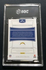 2019 National Treasures Easton Stick Rookie Patch Auto RPA NFL Shield 1/1 SGC 9