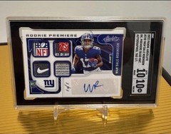 2022 Panini Absolute – Wan’dale Robinson Quad Patch NFL Shield 1/1 SGC 10!