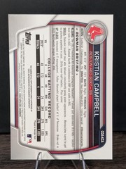 KRISTIAN CAMPBELL 2023 BOWMAN CHROME 1ST ROOKIE AUTO #CDA-KCA 🔥