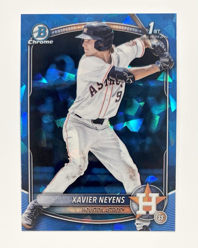 2025 Bowman Chrome Draft 1st Sapphire Xavier Neyens #BDC-2 Houston Astros