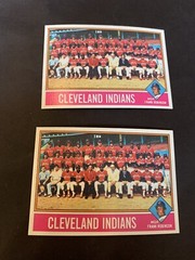 1976 Topps Team Cleveland Indians #477 Lot Of 2 NM Unmarked