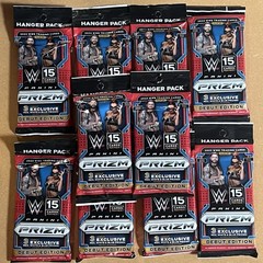 (LOT OF 10) 2022 Panini Prizm WWE Wrestling Jumbo Fat Hanger Pack Factory Sealed